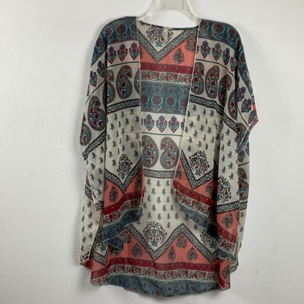 Live 4 Truth, paisley, sheer boHo style cover up.   B